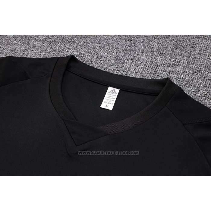 Chandal del Real Madrid Manga Corta 2023-2024 Negro - Pantalon Corto
